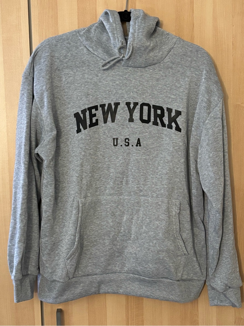 New York USA Gray Hoodie Sweatshirt